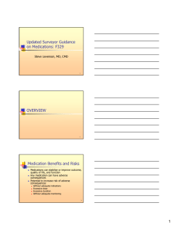 Dr. Steve Levenson Power Points: Medications 329