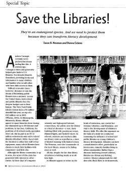 Save the libraries