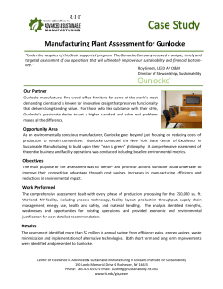 Manufacturing Plant Assessment