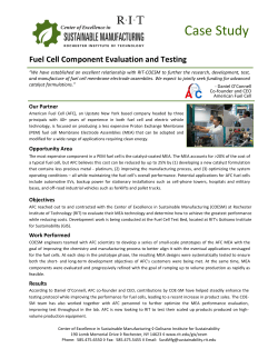 Fuel Cell Component Evaluation and Testing