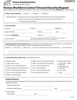 Kronos Security Access