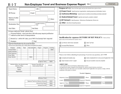 Travel Expense (Non-Employee)