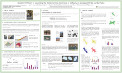 Students' Difficulty in Visualizing the Horizontal may Contribute to Difficulty on Geological Strike and Dip Tasks