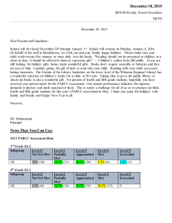 Principal's Letter 12/18/15