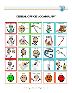 Dental Care Vocabulary&nbsp;