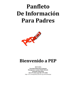 Parent Info Packet 2015-16 (Spanish Translation)