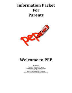 Parent Information Packet 2015-16