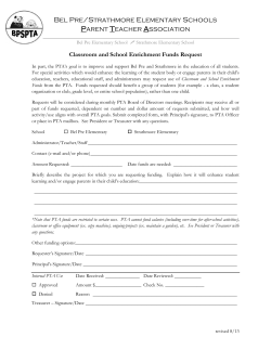 Classroom Enrichment Request Form