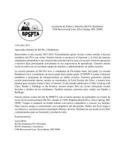 PTA letter Spa