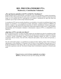 PTA membership form Spa