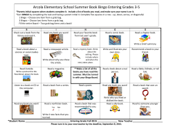 Grades 3-5 Summer Reading