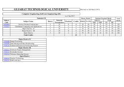 Teaching scheme and Syllabus of ME 2nd Semester