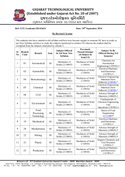 Re - Revised Circular for BE Equivalency (Sem III)