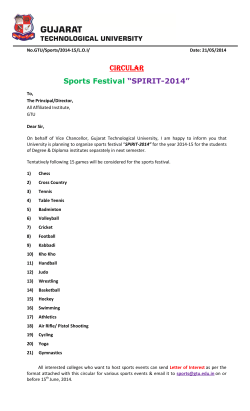 Circular Sports Festival &ldquo;SPIRIT-2014&rdquo;