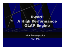 Dwarf Presentation & Benchmarks [2006]