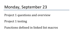 slides for Project 1