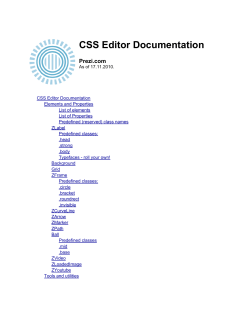 Additional CSS Documentation for Prezi