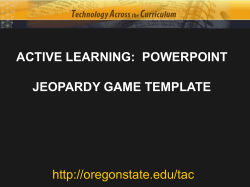 Jeopardy Game Template [version 1.0.0]