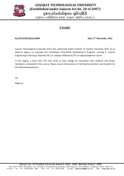Circular for External Evaluation of Contributor Personality Development program (CPD)
