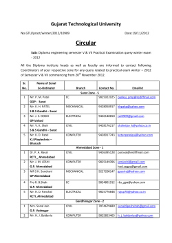 Diploma engineering semester V & VII Practical Examination query winter exam - 2012