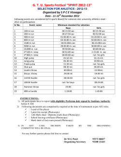 Spirit 2012-13 - Athletic Selection