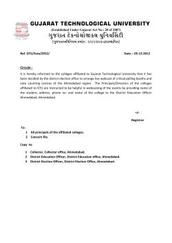 Call to the Principals of the affiliated colleges regarding webcasting on Assembly elections