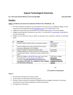 Enrolment cum Exam Form Gunning Schedule for M.Pharma-Sem-1(Phase-III)-Winter-2012[ Last Phase]