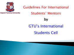 Guidelines for International Students' Mentors by ISA