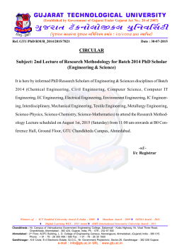 2nd Lecture of Research Methodology for students of Engineering & Science