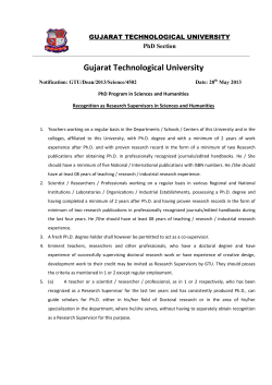Instruction for recognition of PhD Supervisor in Humanities Science