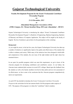 Contributor Personality Program on 23-24 Dec. 2011 at AMA, Ahmedabad.