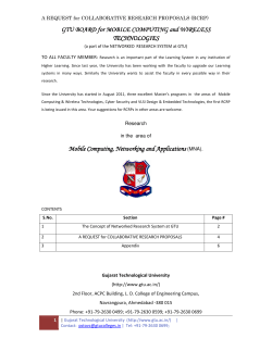 To all Faculty members: Please send a proposal for doing research at your own terms so that GTU may be able to assist you.