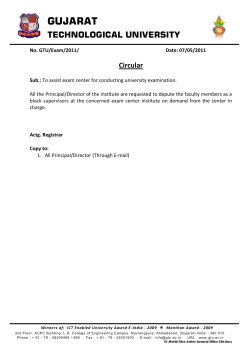 To assist Exam Center for conducting University Examination