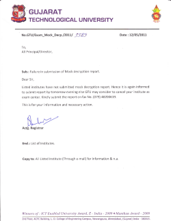 Failure in Submission of Mock Decryption report