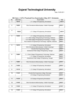 ME Sem - 4 External Practical/Vivo Exam Timetable(Revised)