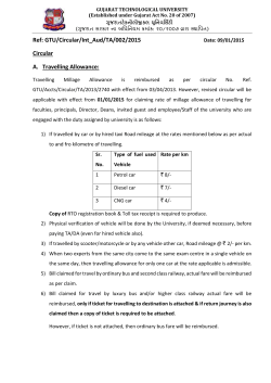 TA DA Rules W.e.f 06- Jan- 2015