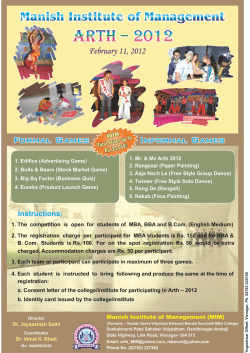 Manish Institute of Management organize ARTH-2012 on February 11,2012