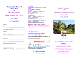 One Day Workshop on RF/Microwave Fundamentals and FPGA Debugging&rdquo; on 21st April 2012 organized by Sankalchand Patel College of Engineering