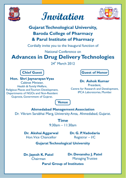 Invitations for Inaugural and Valedictory