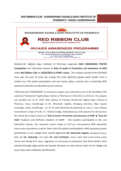AIDS Awareness Programme Report held on 26/02/2012 at SVBIP