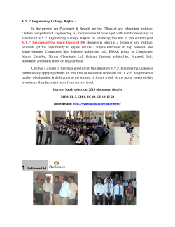 Report: VVP Engineering College, Rajkot succeeds in placing 100 students through campus interviews