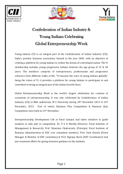 Management students from Parul institutes win the Business Quiz Competition and are runners-up of Business Plan Competition, organized by CII and Young Indians at M. S. University of Baroda