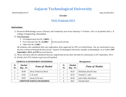 PhD Fee and Teaching Schedule