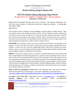 A Call to student entrepreneurs: Showcase your start-up ventures to other mentors, investors and incubator- officers