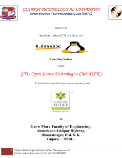 REPORT of another OSTC Club: Growmore, Himmatnagar organizes a Workshop on LINUX and an awareness program about Open Source Technology Clubs and Spoken Tutorial project of IIT Bombay