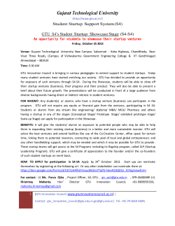 A Call to student entrepreneurs: Showcase your start-up ventures to other mentors, investors and incubator- officers