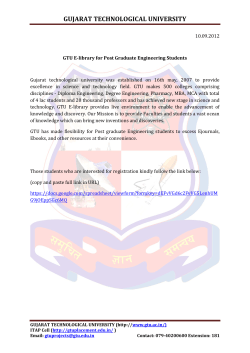 GTU E-library for M.E. / M.Tech students 10-09-12