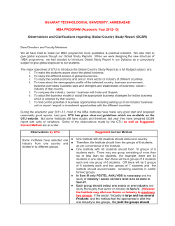 GCSR guidelines for 2012