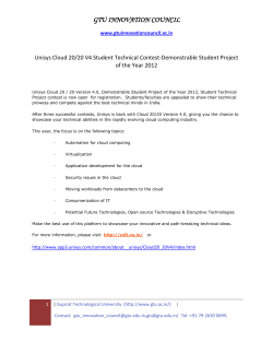 Calling Students to compete for Unisys Cloud 20 / 20 Version 4.0, Demonstrable Student Project of the Year 2012 Contest