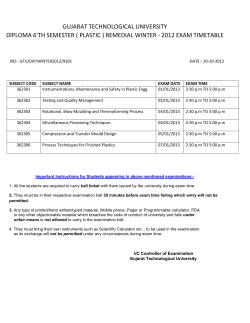 DIPLOMA 6 SEM REVISED EXAM TIME TABLE